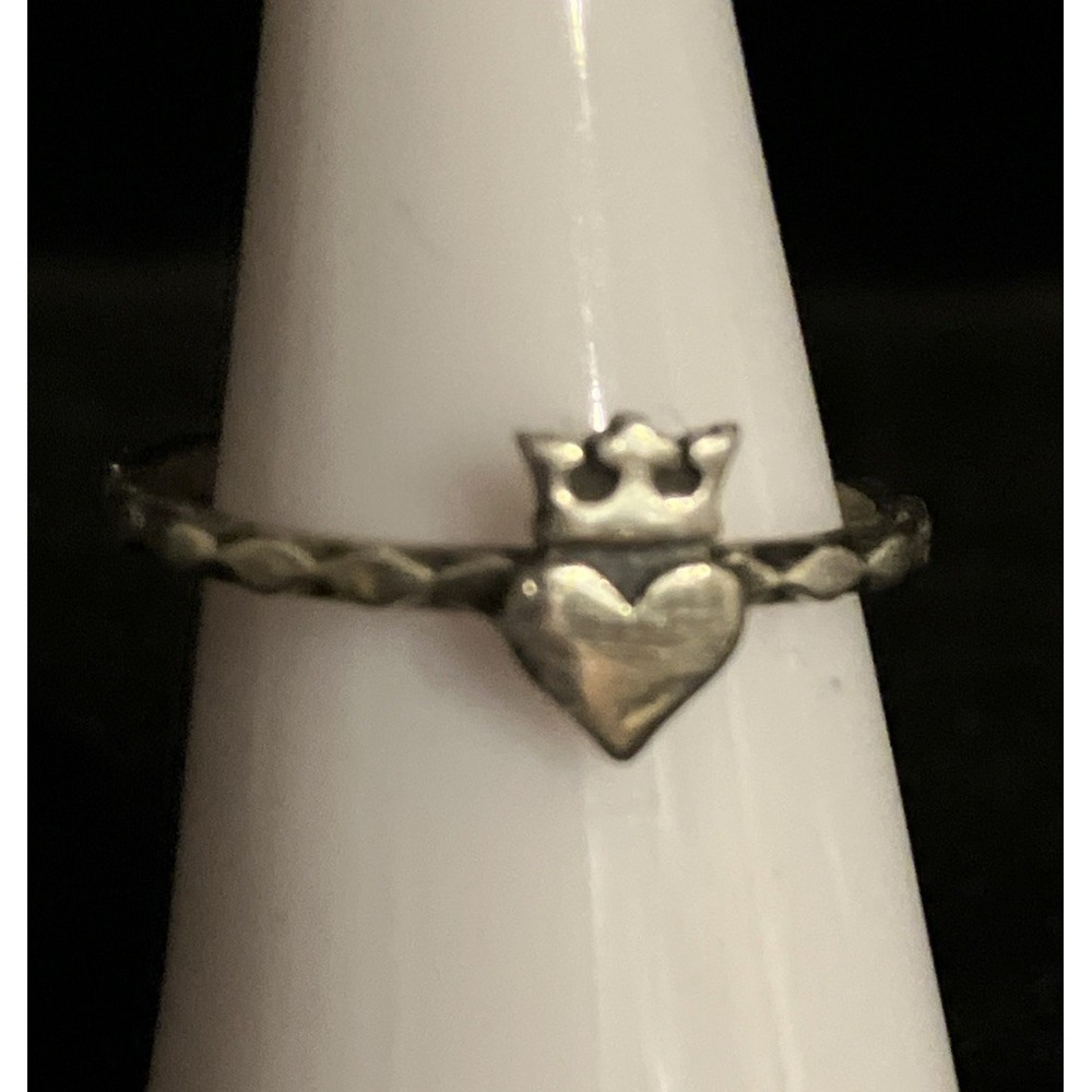 James Avery Sterling Silver Queen Of My Heart Ring - 1.5g, Sz 5.5, Retired